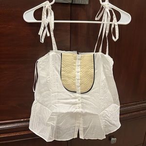 ZARA YOKE DETAIL TOP LIMITED EDITION